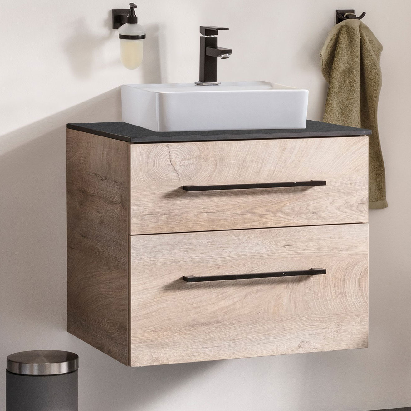 Oxford Waschtischunterschrank 60cm - Nature Oak
