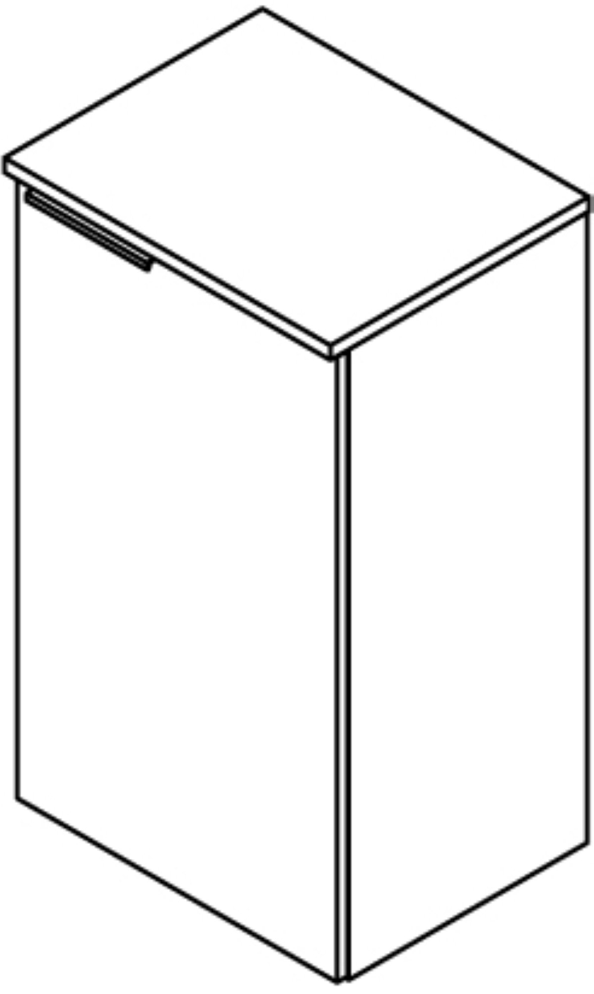 Kara Unterschrank rechts Korpusfarbe: Anthrazit Frontfarbe: Anthrazit - Glas lackiert