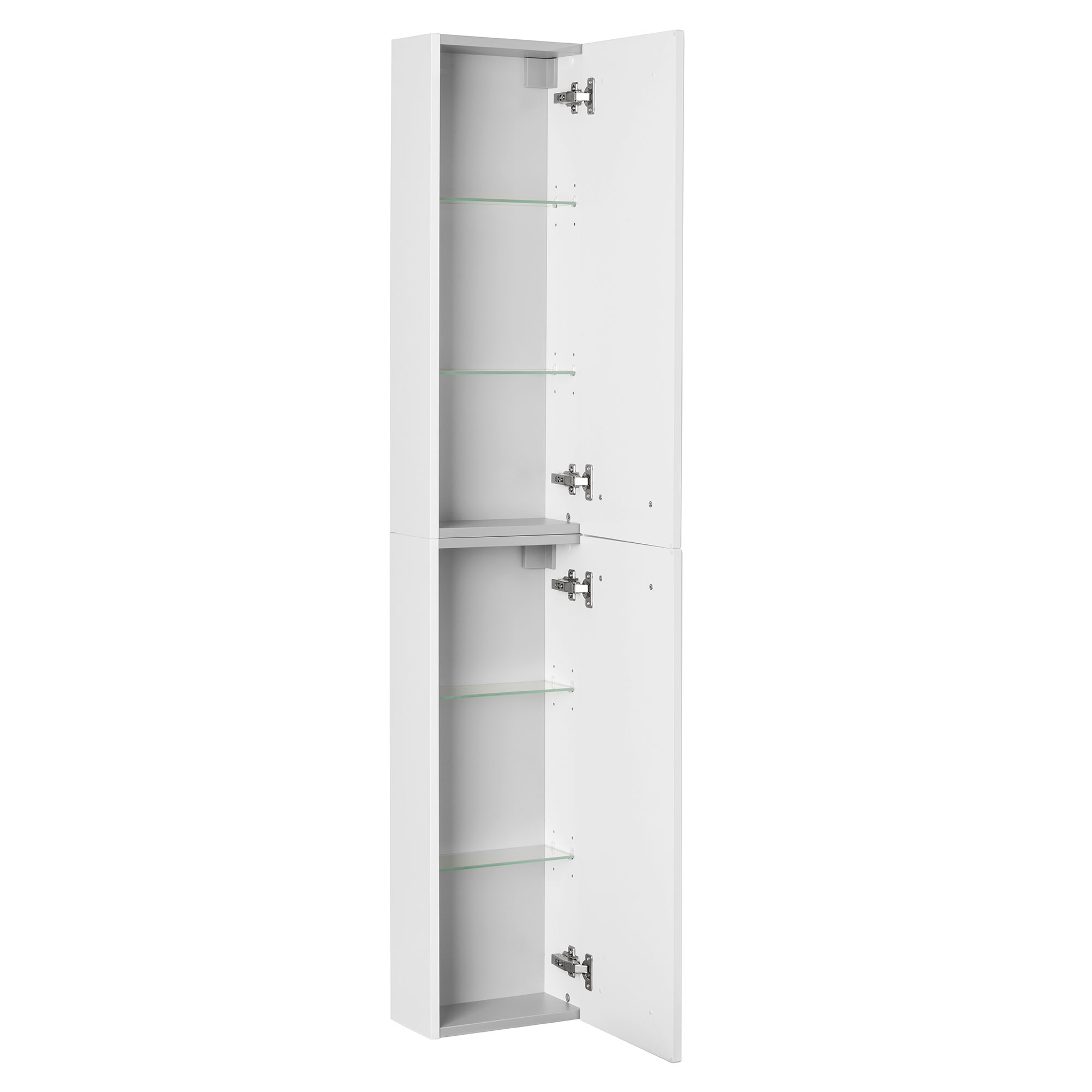 Hochschrank slim weiß