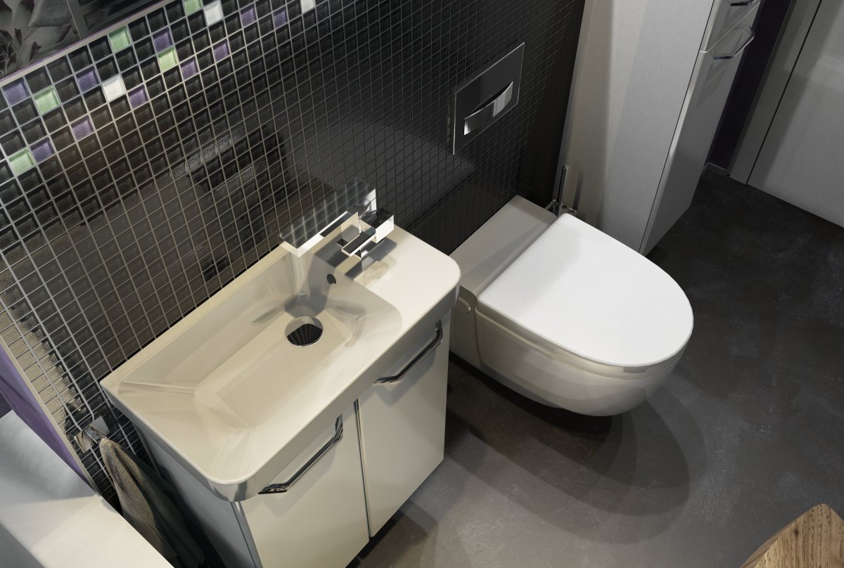 Kera Gäste WC Waschtisch links