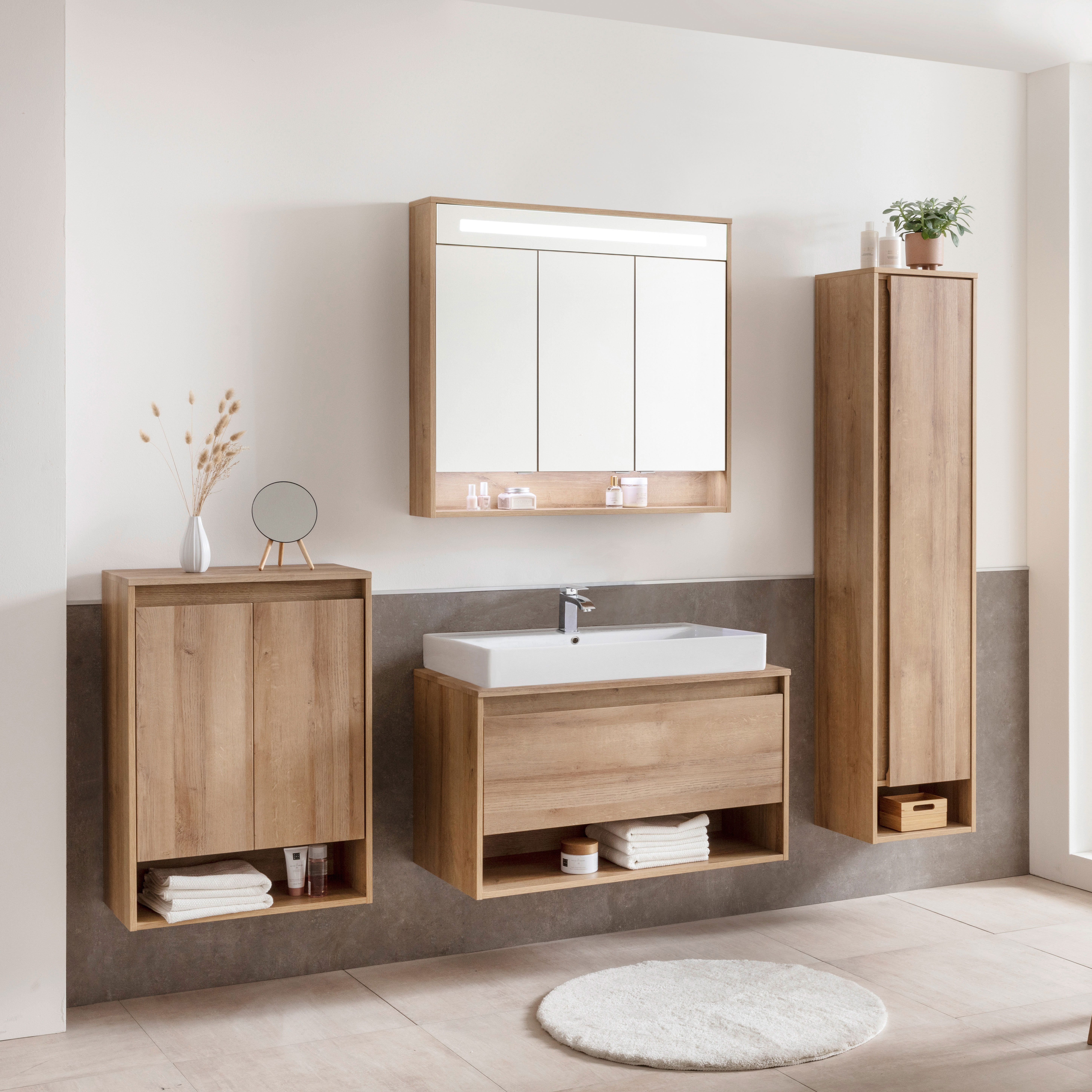 Natura LED Spiegelschrank