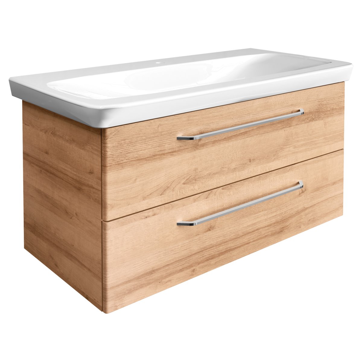 Milano Waschtischunterschrank 100cm - Ast Eiche