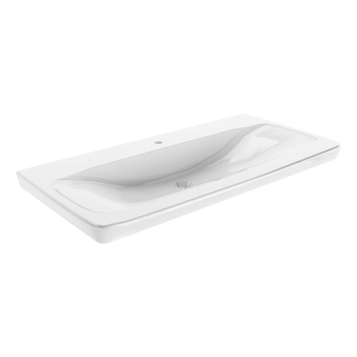 Kera Keramik-Waschtisch 107.5cm gesoftet
