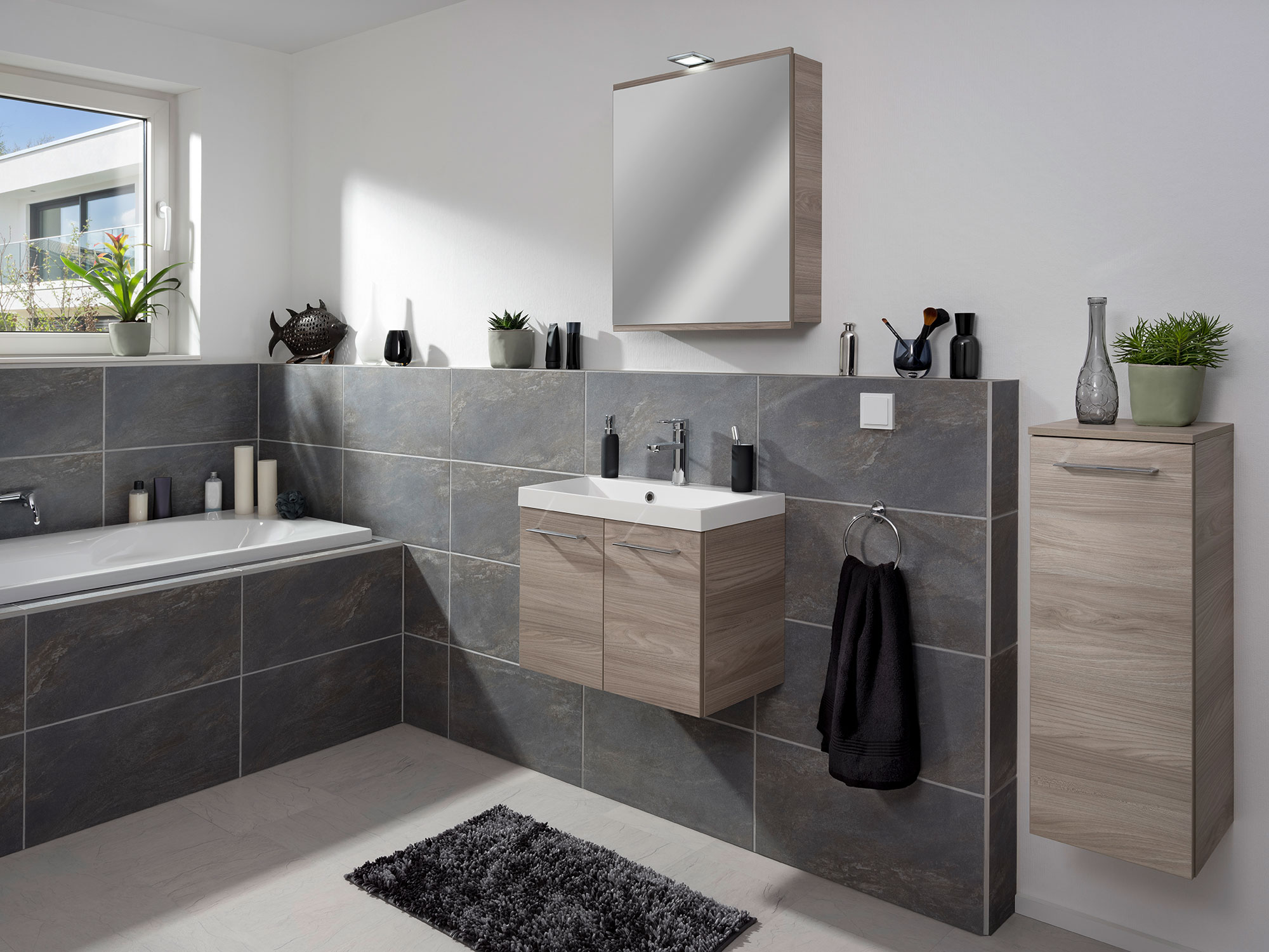Lima Midischrank Korpusfarbe: Steinesche Frontfarbe: Steinesche