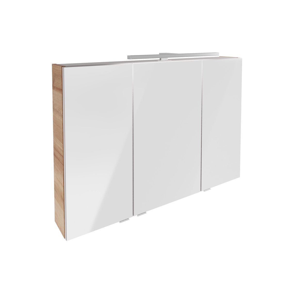 B.brillant LED Spiegelschrank 100cm - Ast Eiche