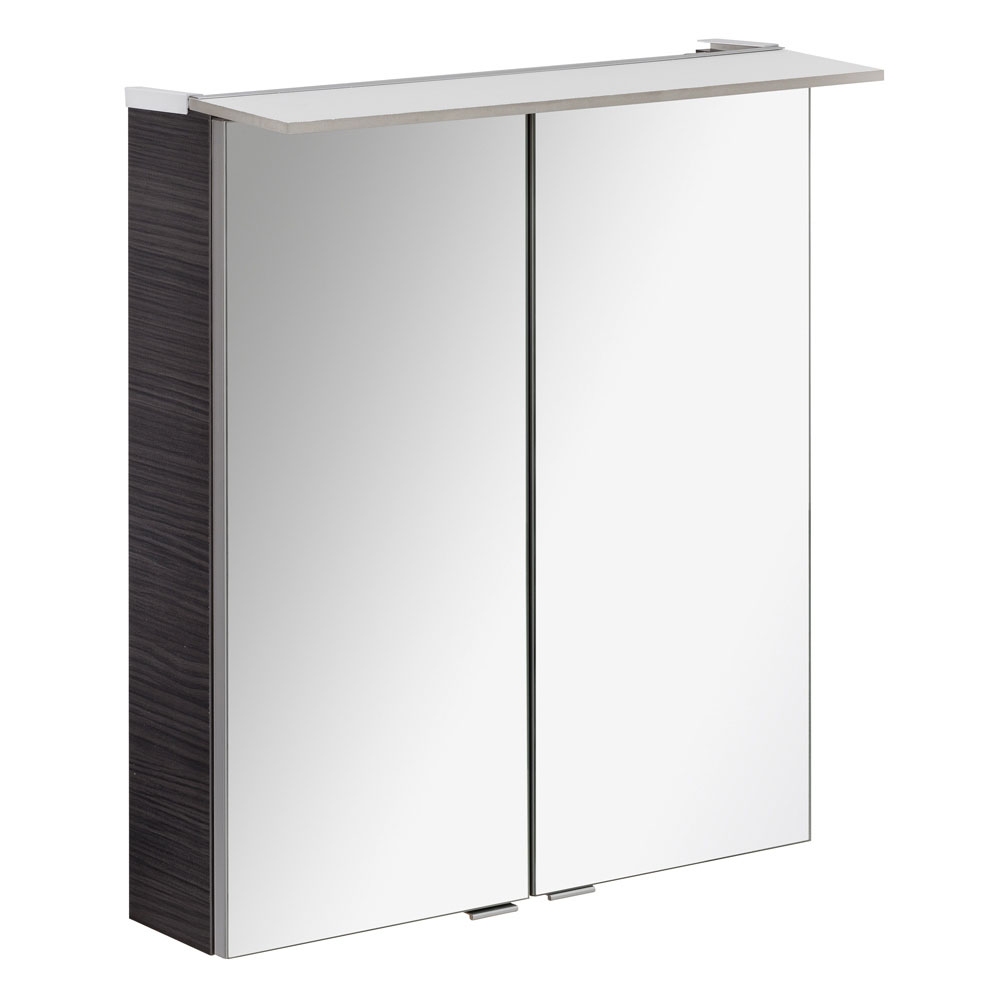 B.perfekt Spiegelschrank 60cm - Dark Oak