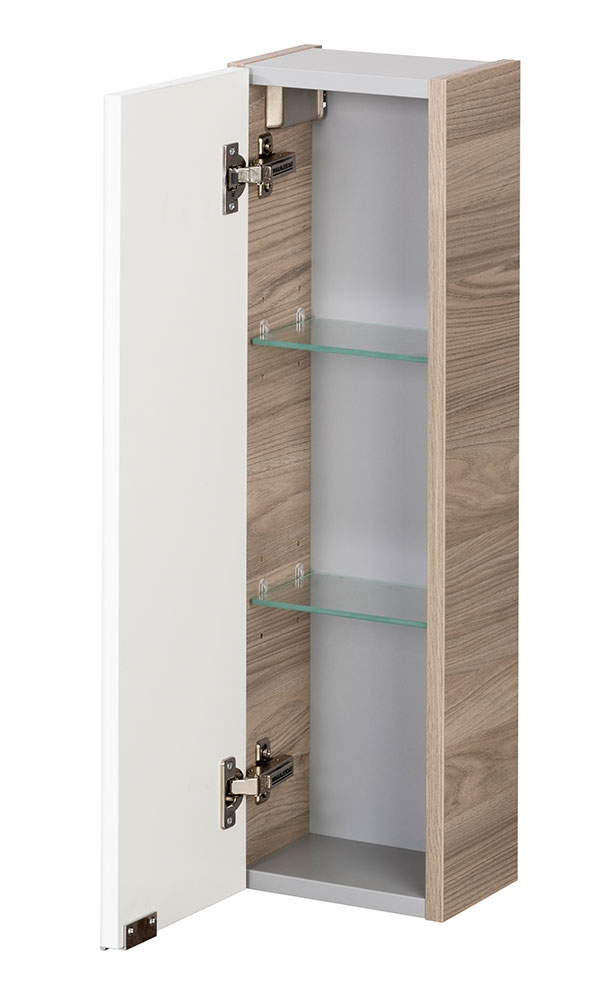 Luxor Hängeschrank links - Weiß Hochglanz - Steinesche - 20cm
