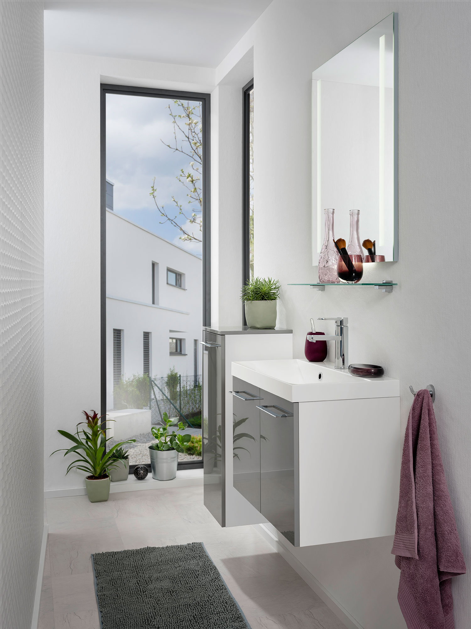 Malua Gussmamor Waschtisch weiß 60 cm