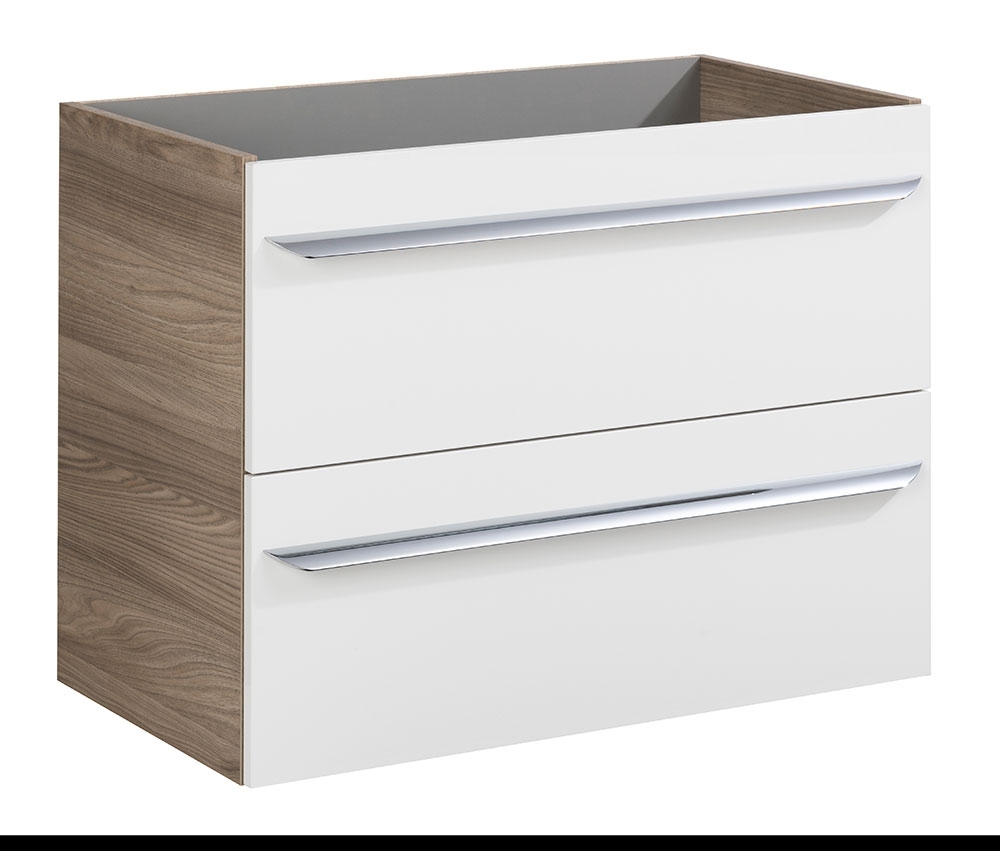 Luxor Waschtischunterschrank 79,5cm - Weiß Hochglanz - Steinesche