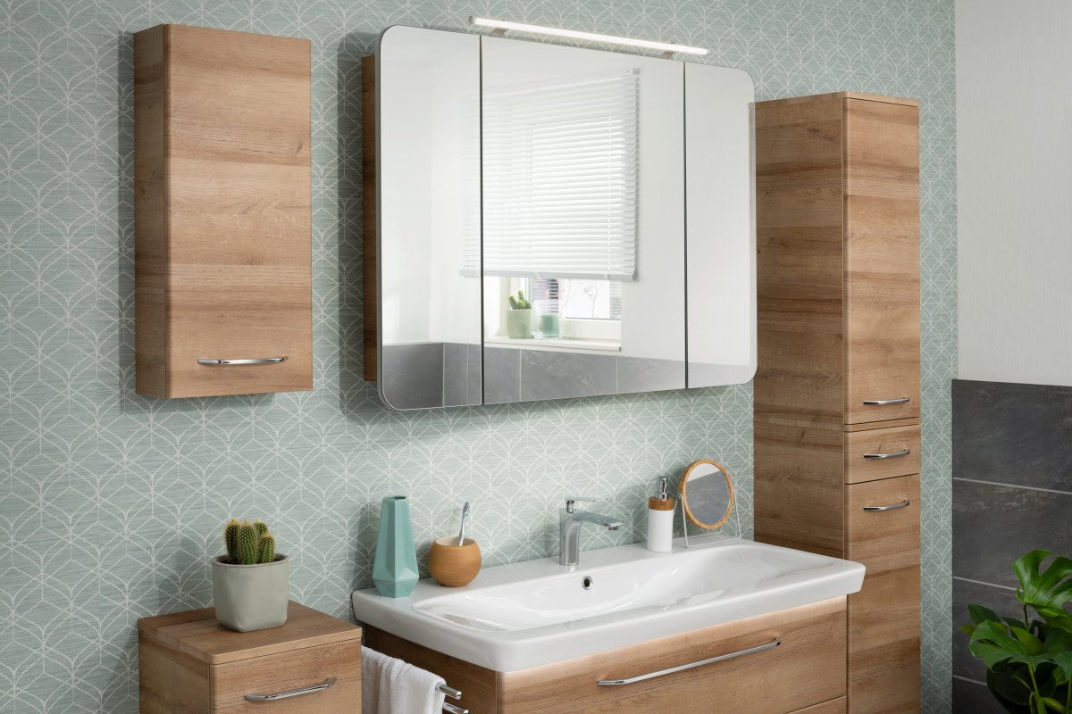 Milano Spiegelschrank Ast Eiche - 110cm
