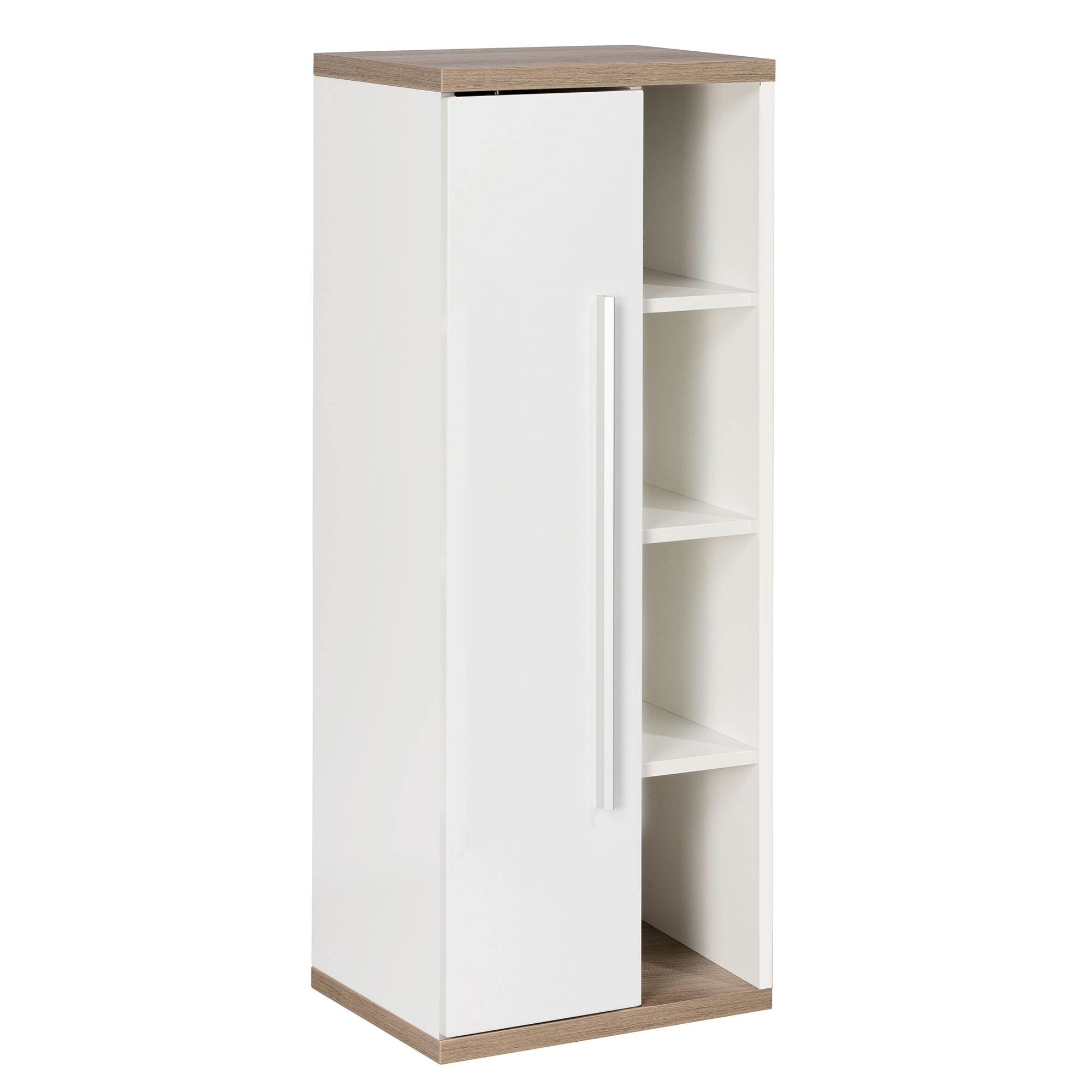 Stanford Midischrank - Weiß - Nature Oak - links