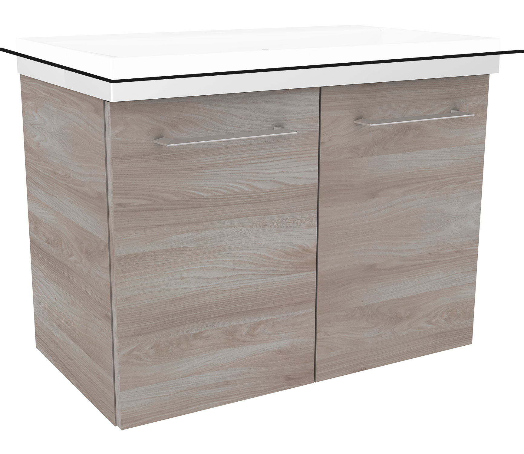 Lima Waschtischunterschrank 60cm Korpusfarbe: Steinesche Frontfarbe: Steinesche