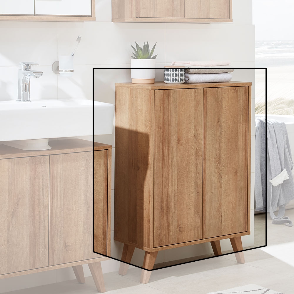 Finn Doppel-Midischrank 60cm - Ast-Eiche