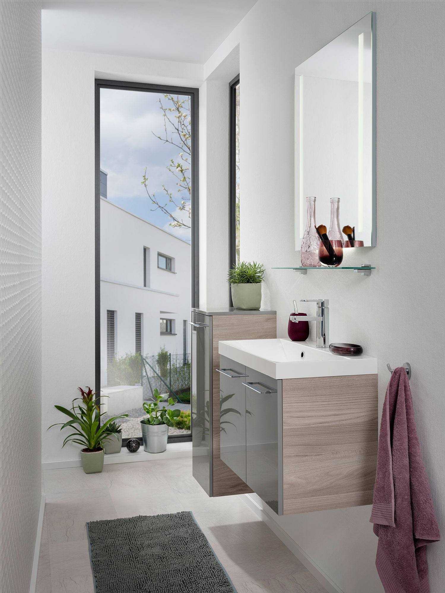 Malua Gussmamor Waschtisch weiß 60 cm