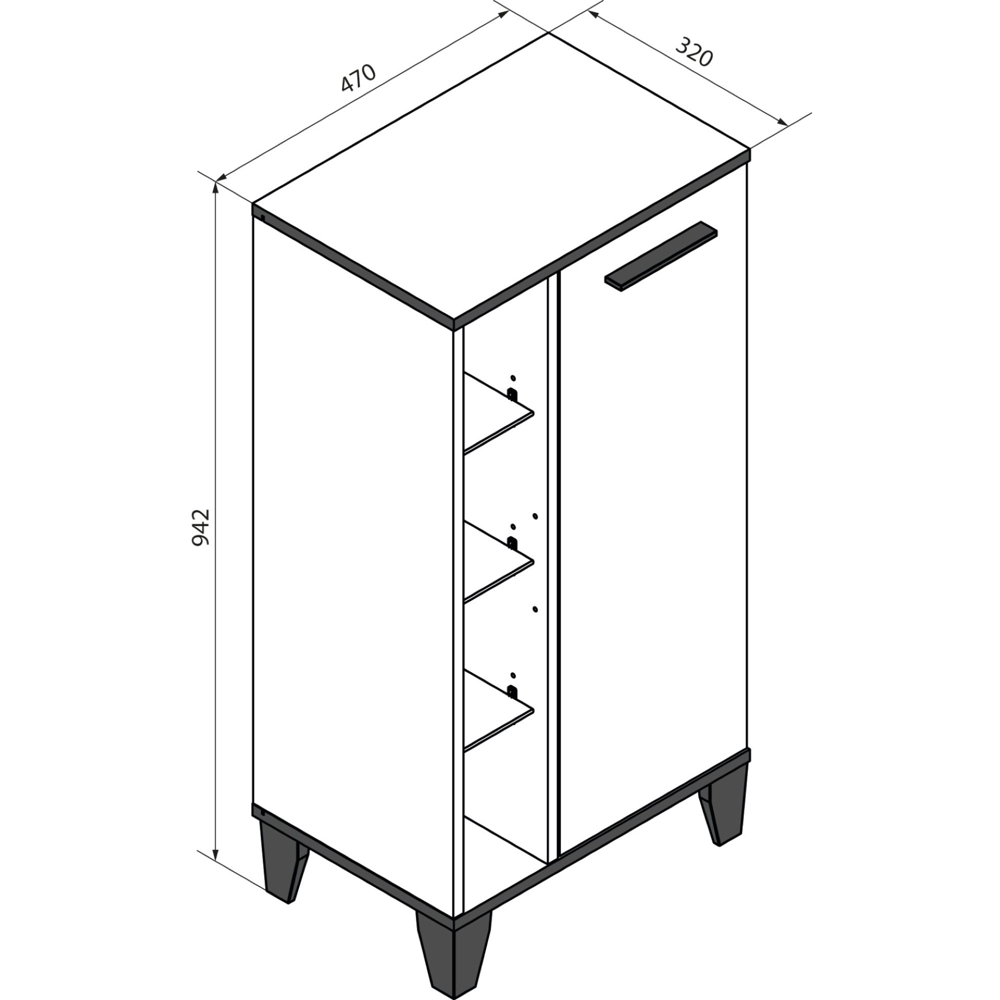 TE-A Midischrank