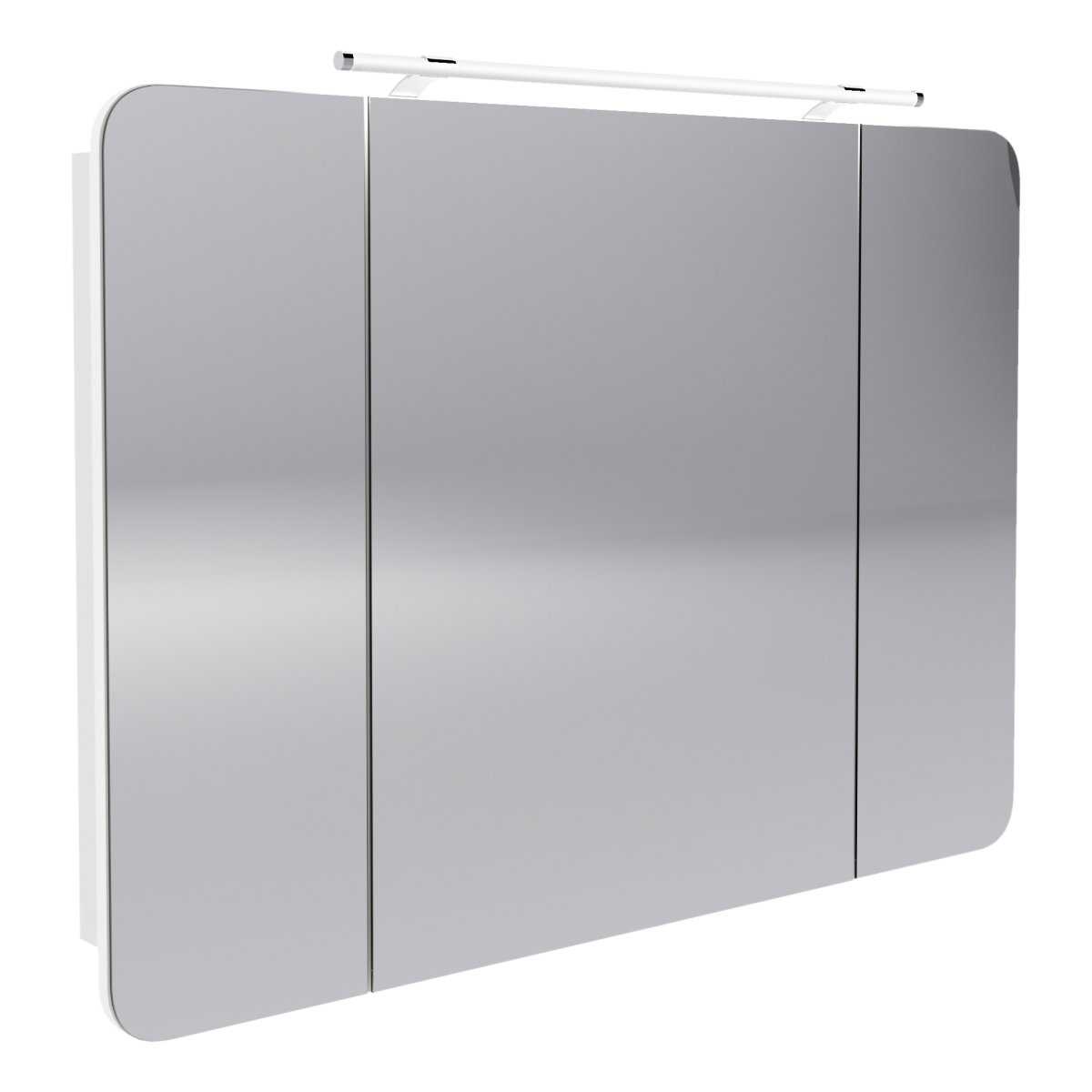 Milano Spiegelschrank Weiß - 110cm