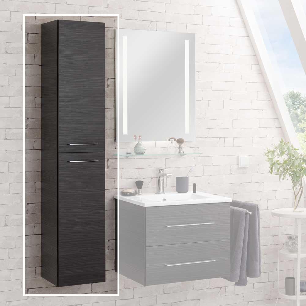 B.perfekt Hochschrank - Dark Oak