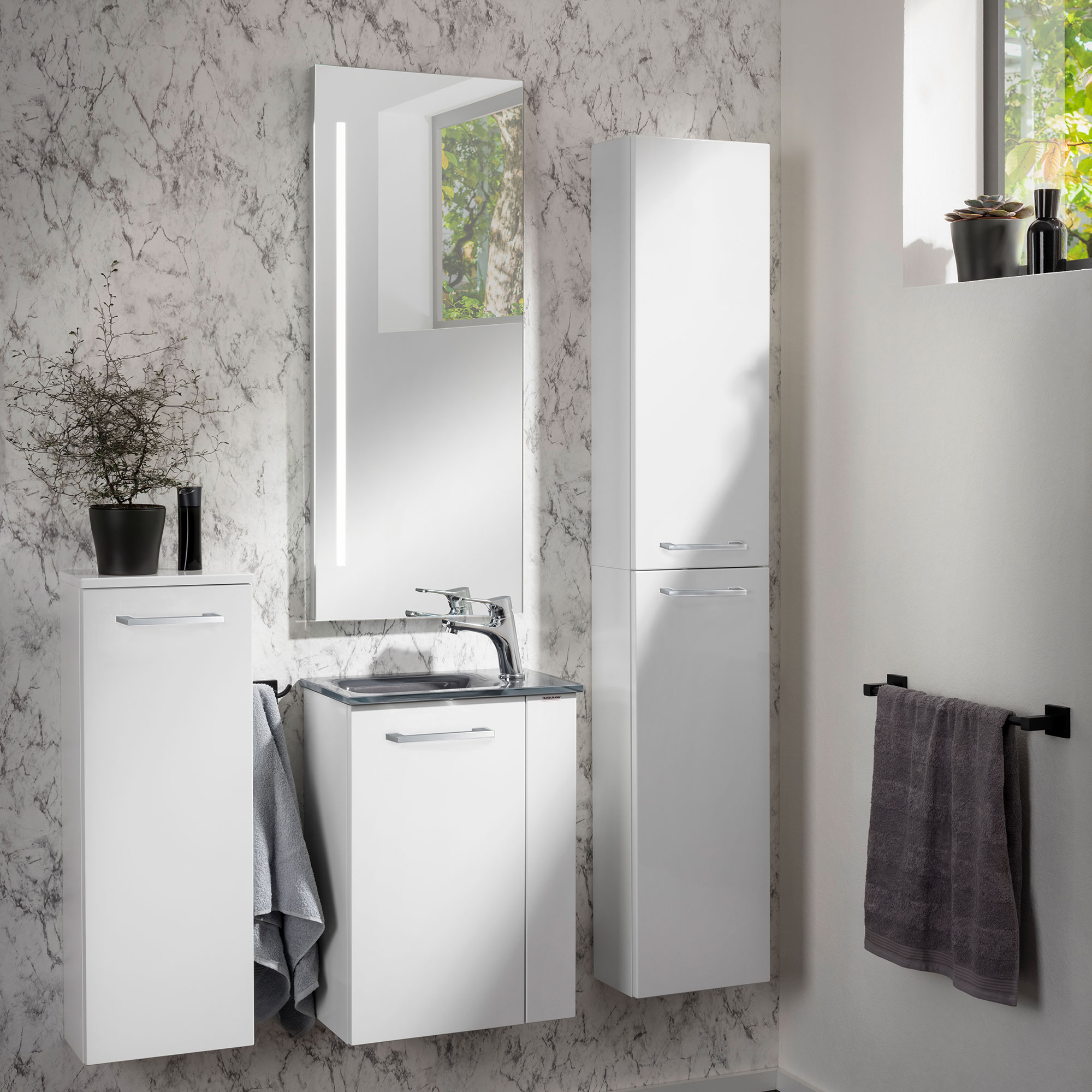 Midischrank slim weiß