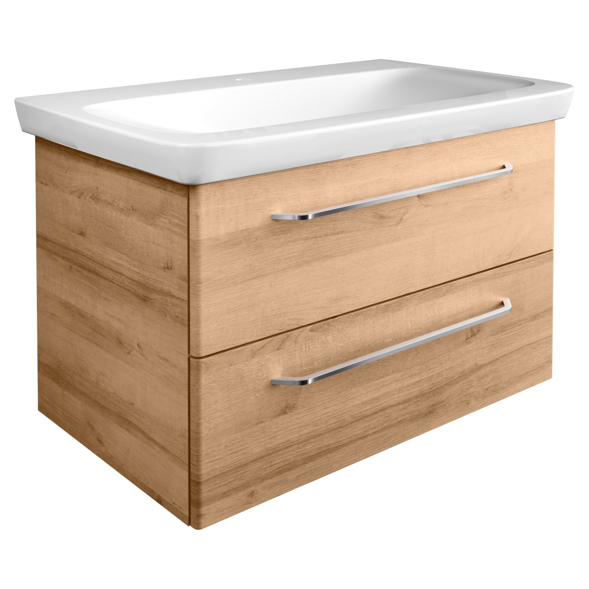 Milano Waschtischunterschrank 80cm - Ast Eiche