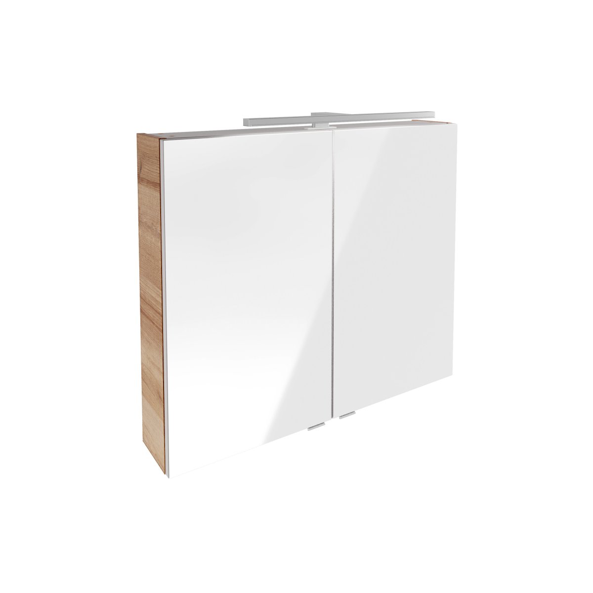 B.brillant LED Spiegelschrank 80cm - Ast Eiche