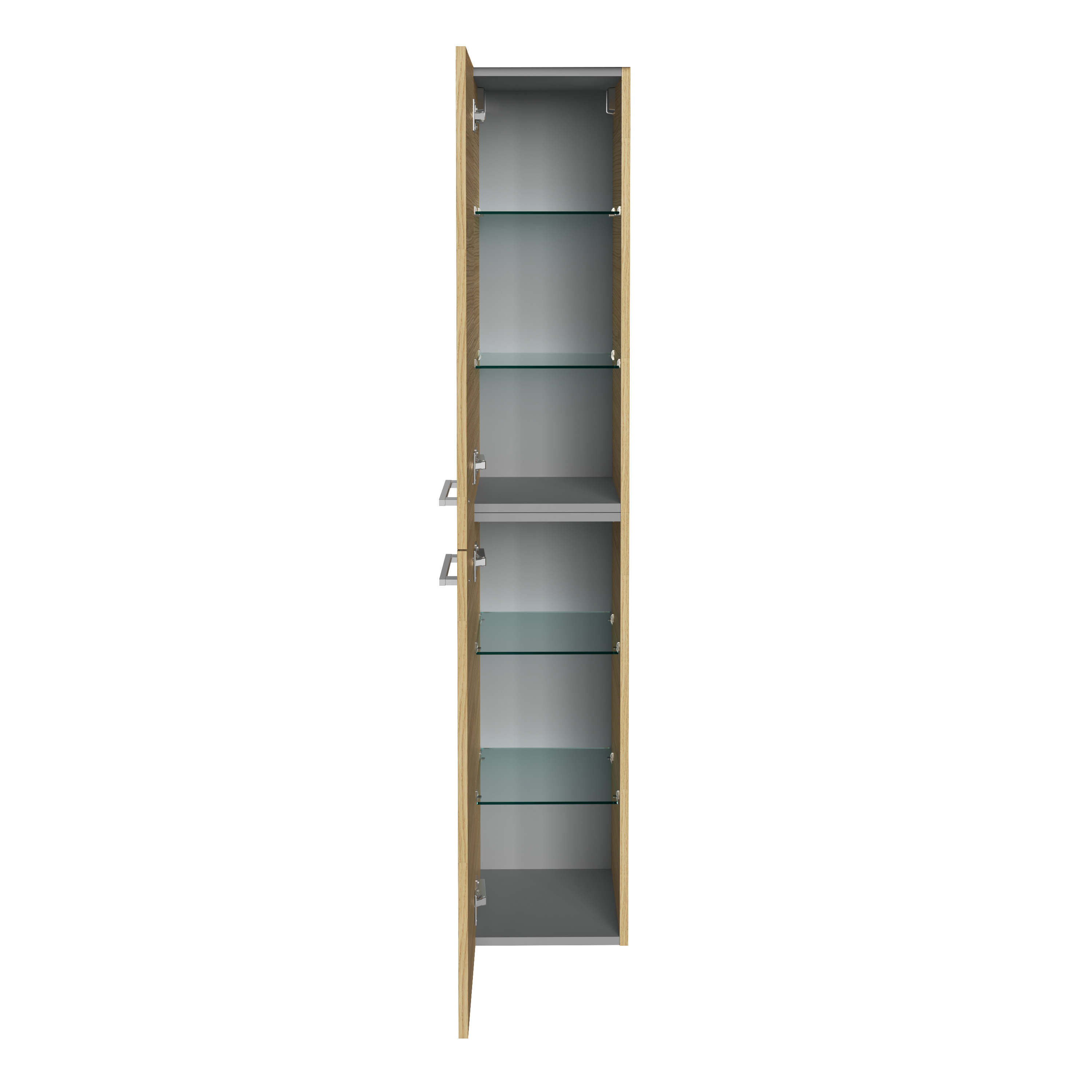 B.Style Hochschrank 30 cm Korpusfarbe: Sandeiche Frontfarbe: Sandeiche Anschlag: Links