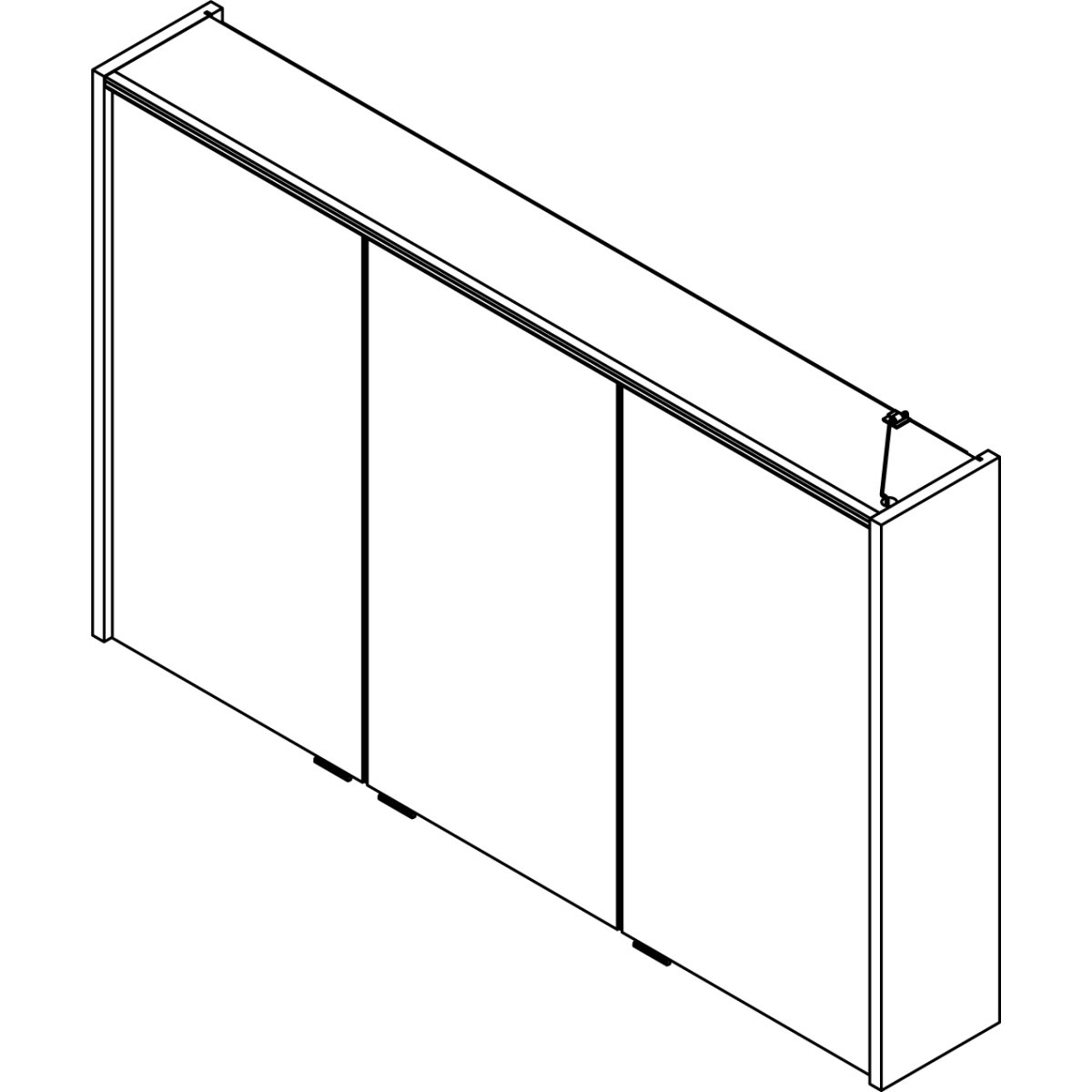 Verona Spiegelschrank 110cm - Nussbaum