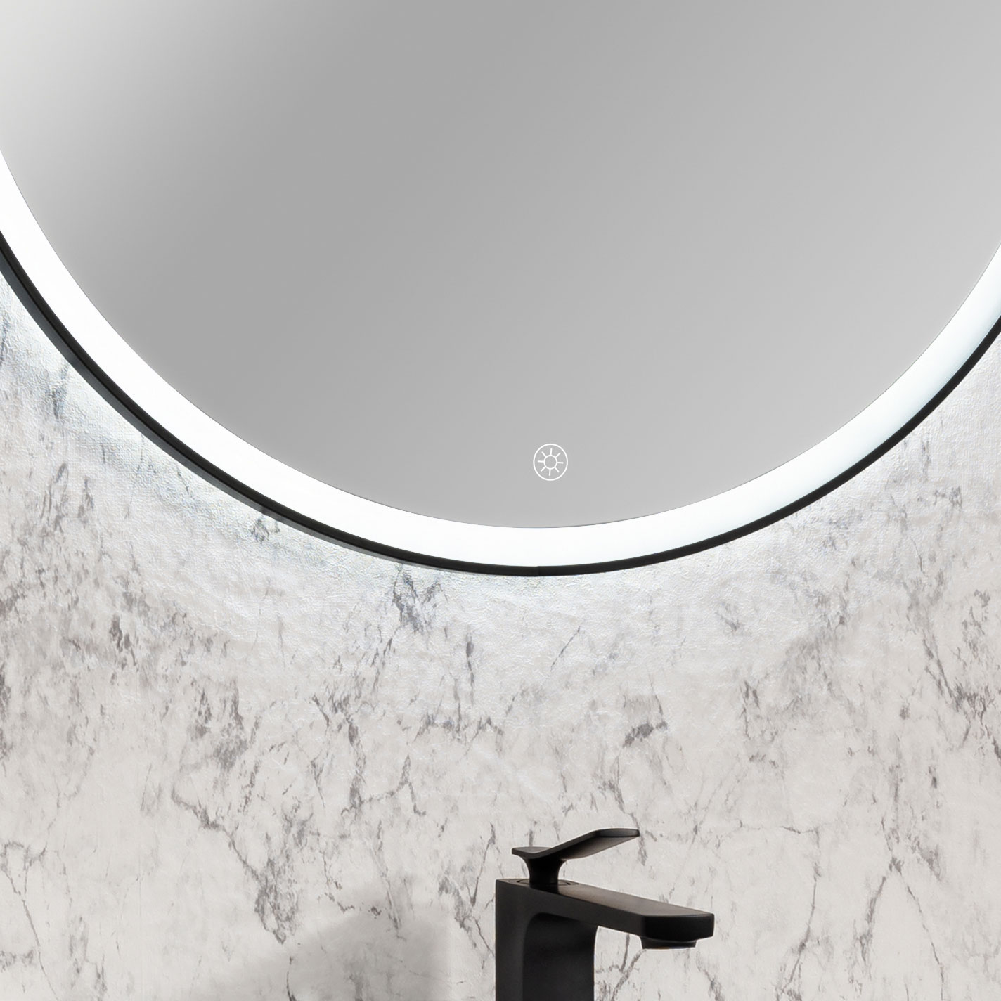 Spiegelelement rund - mit LED Beleuchtung