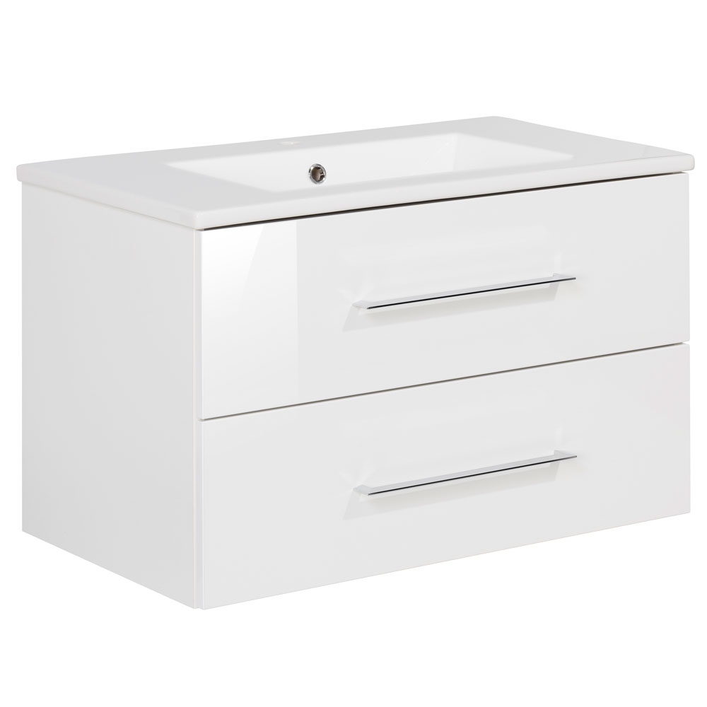 B.perfekt Waschtischset 80cm - Weiß