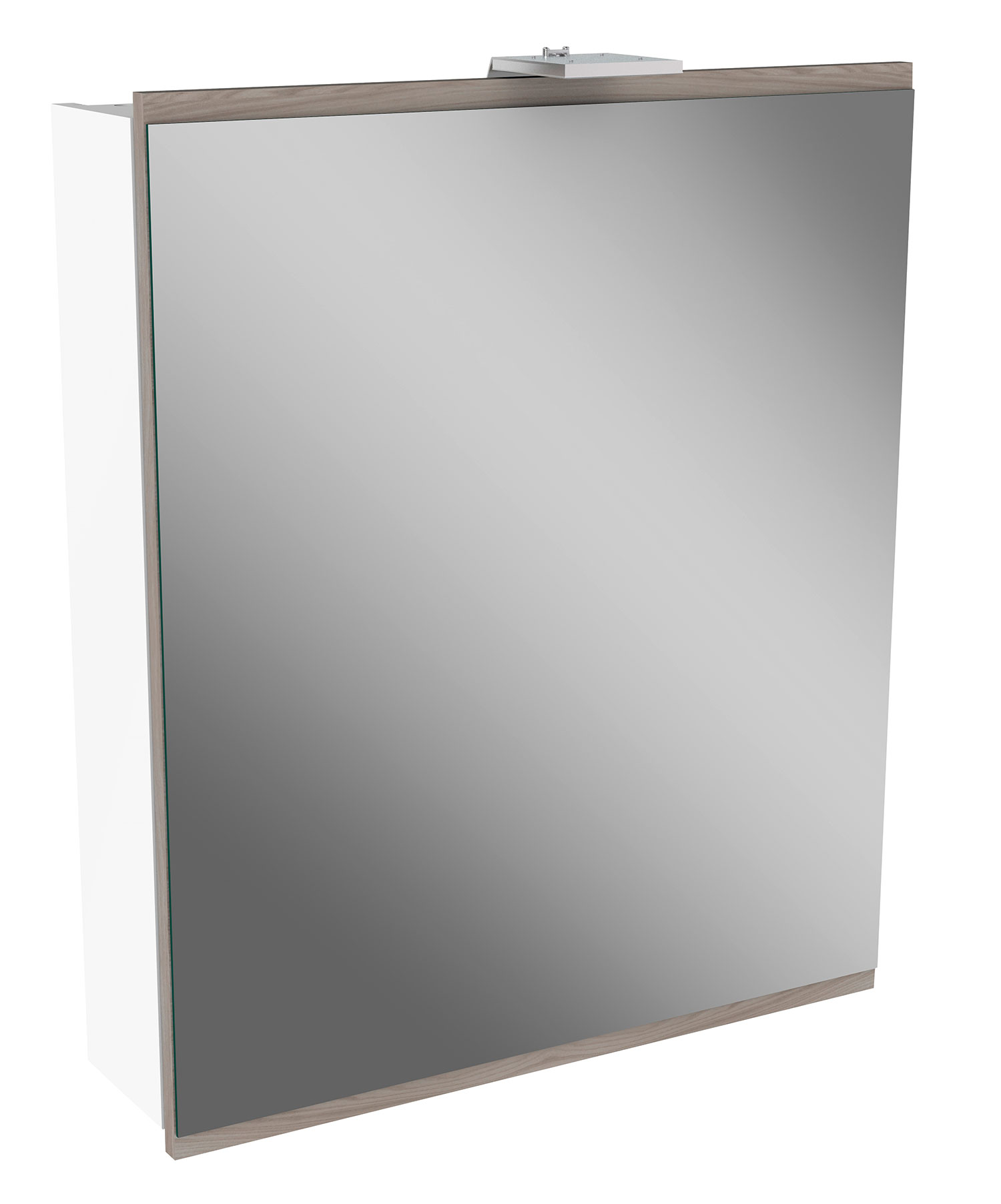Lima Spiegelschrank 60cm Korpusfarbe: Weiß Matt Frontfarbe: Steinesche