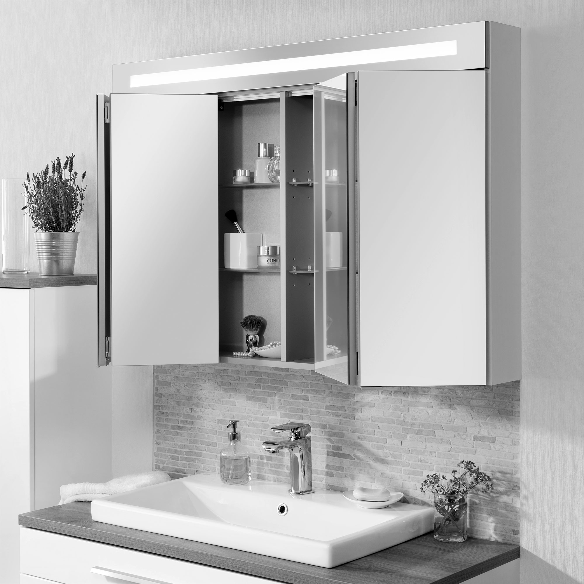 Stanford Spiegelschrank Twindy - Nature Oak
