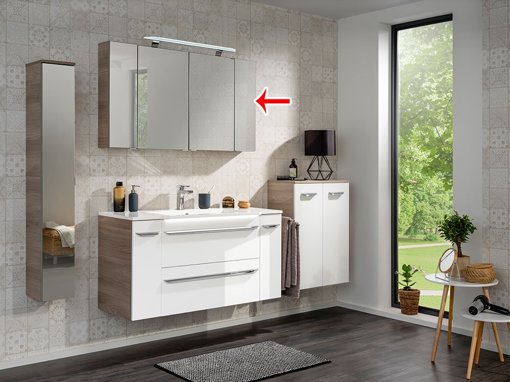 Luxor Hängeschrank verspiegelt Rechts - Steinesche - 20cm