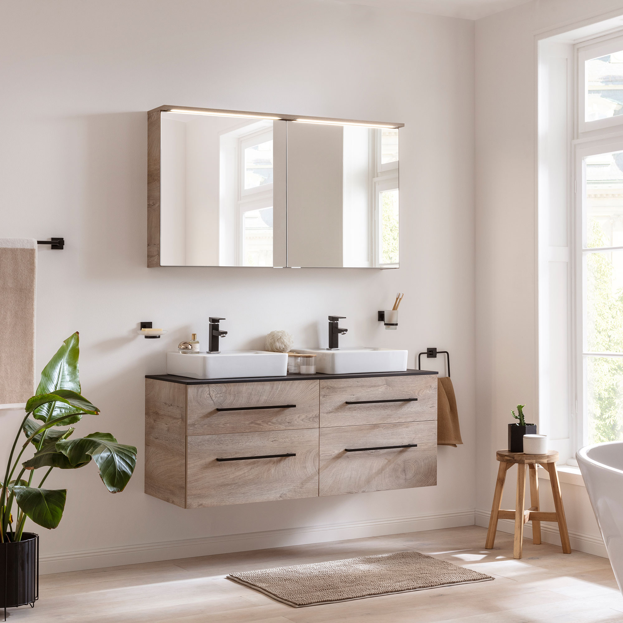 Oxford Waschtischunterschrank 60cm - Nature Oak