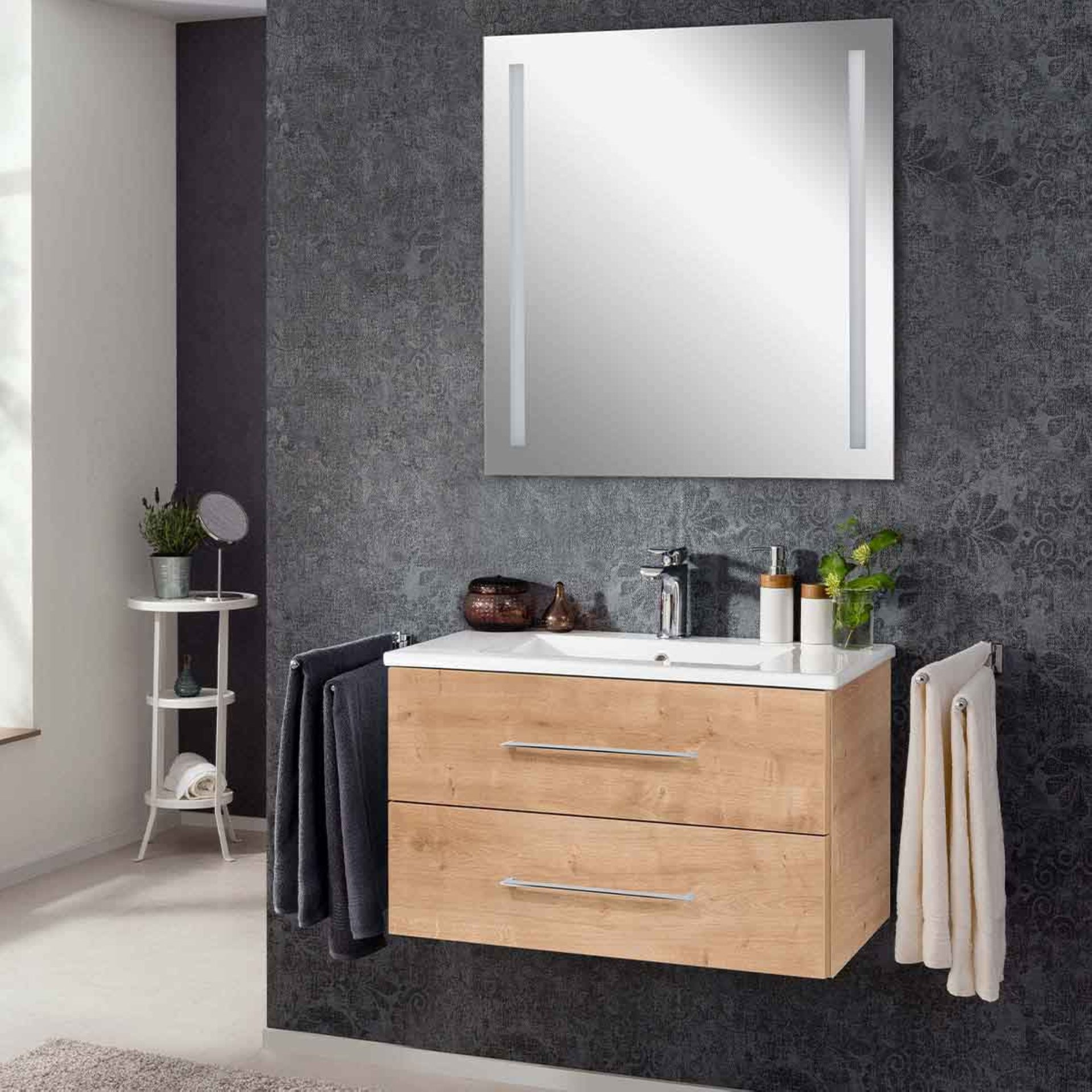 Set B.Perfekt - Ast-Eiche 82 x 51 x 48 cm
