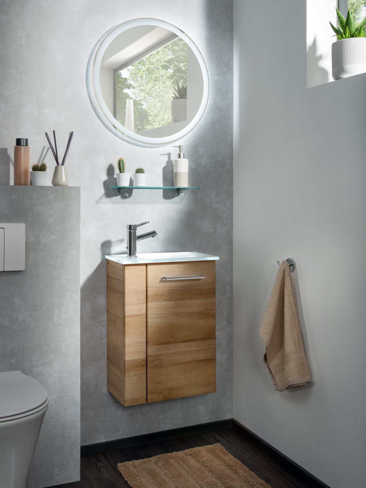 Set SBC - Ast-Eiche rechts - 45 x 62 x 25