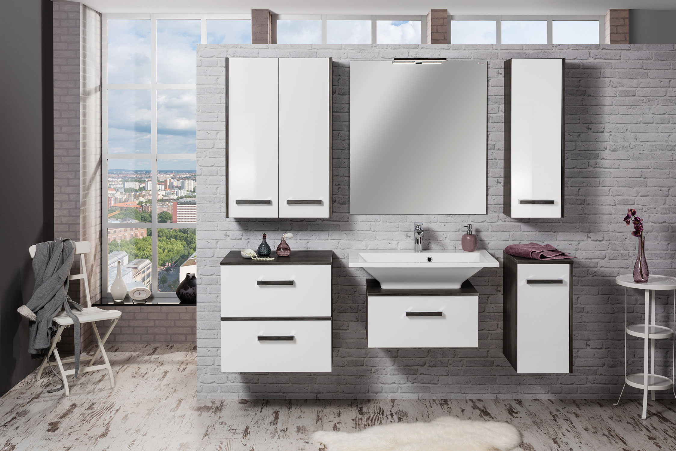 Spiegelelement 80 cm breit