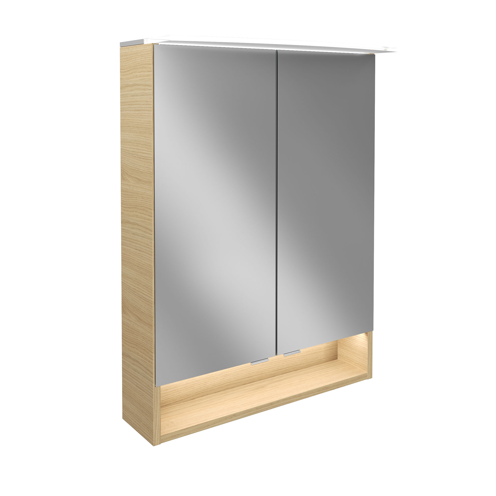 B.Style LED Spiegelschrank 60 cm Korpusfarbe: Sandeiche