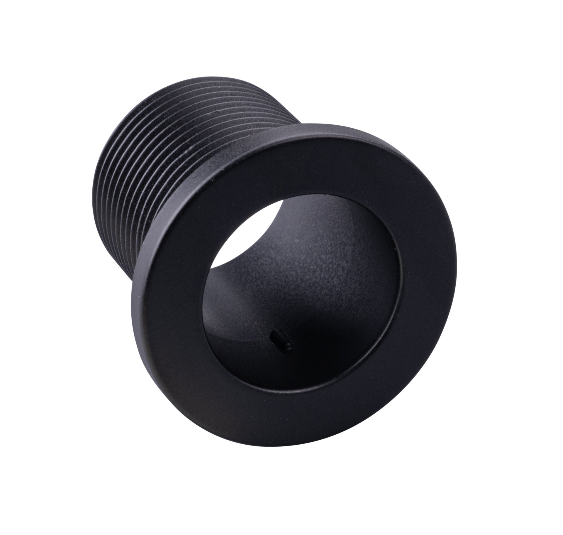 Rosette Schwarz für 25mm Überlaufloch zum Schrauben