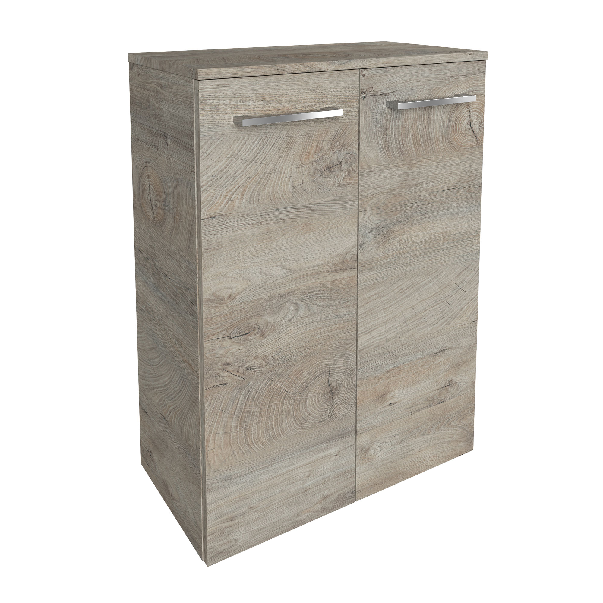 B.Style Doppel- Midischrank 60 cm Korpusfarbe: Nature Oak Frontfarbe: Nature Oak