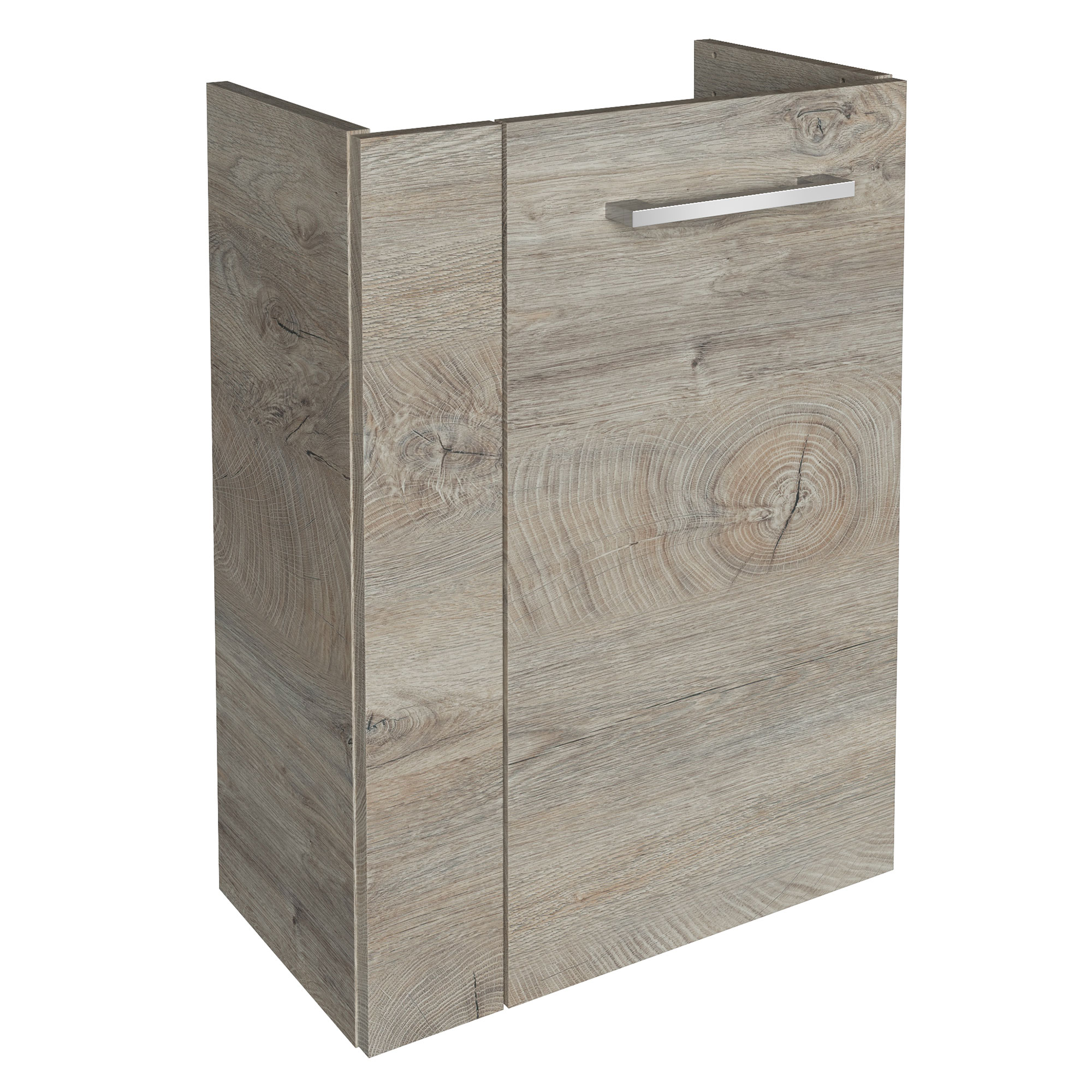 SBC Beckenunterschrank 45 - Front Nature Oak - Korpus Nature Oak - Rechtsanschlag