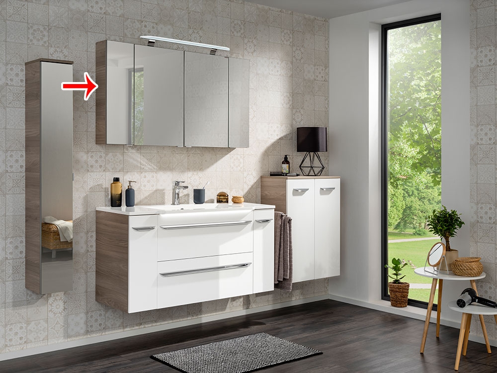 Luxor Hängeschrank verspiegelt Links - Steinesche - 20cm