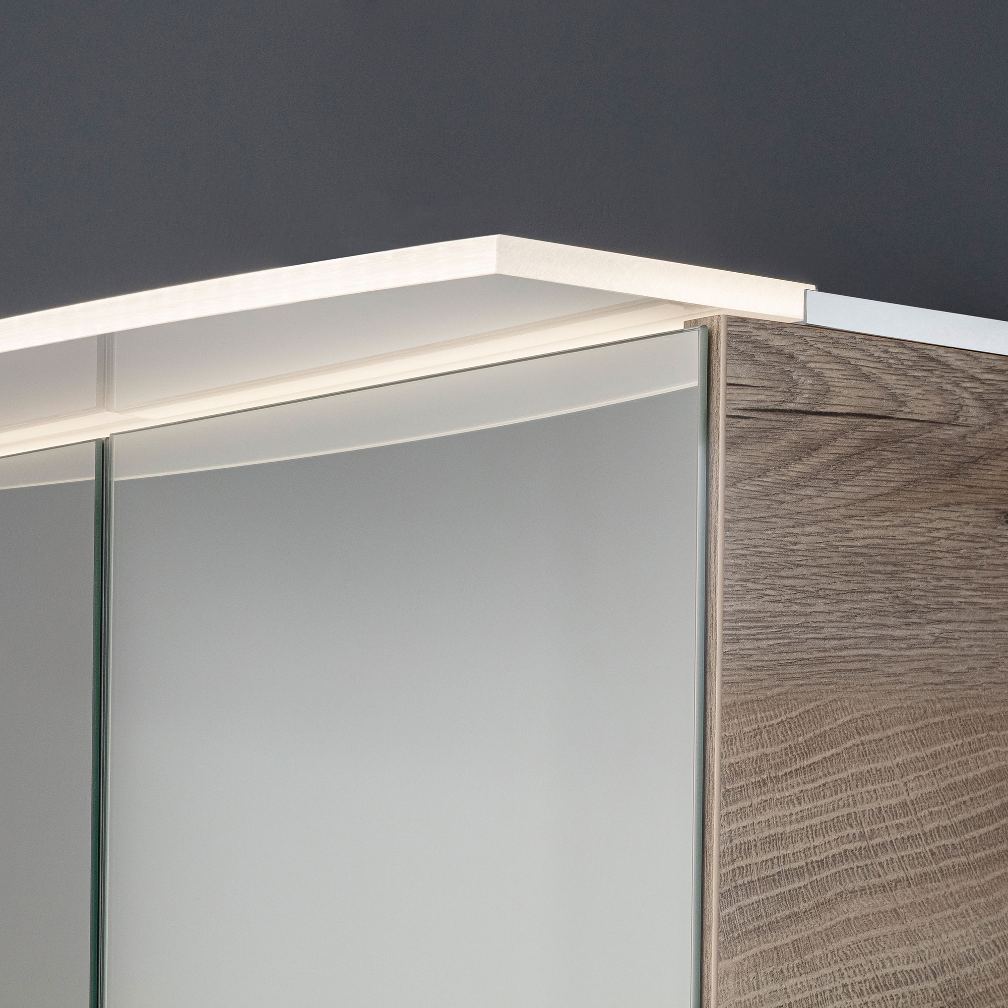 B.Style LED Spiegelschrank 60 cm Korpusfarbe: Nature Oak