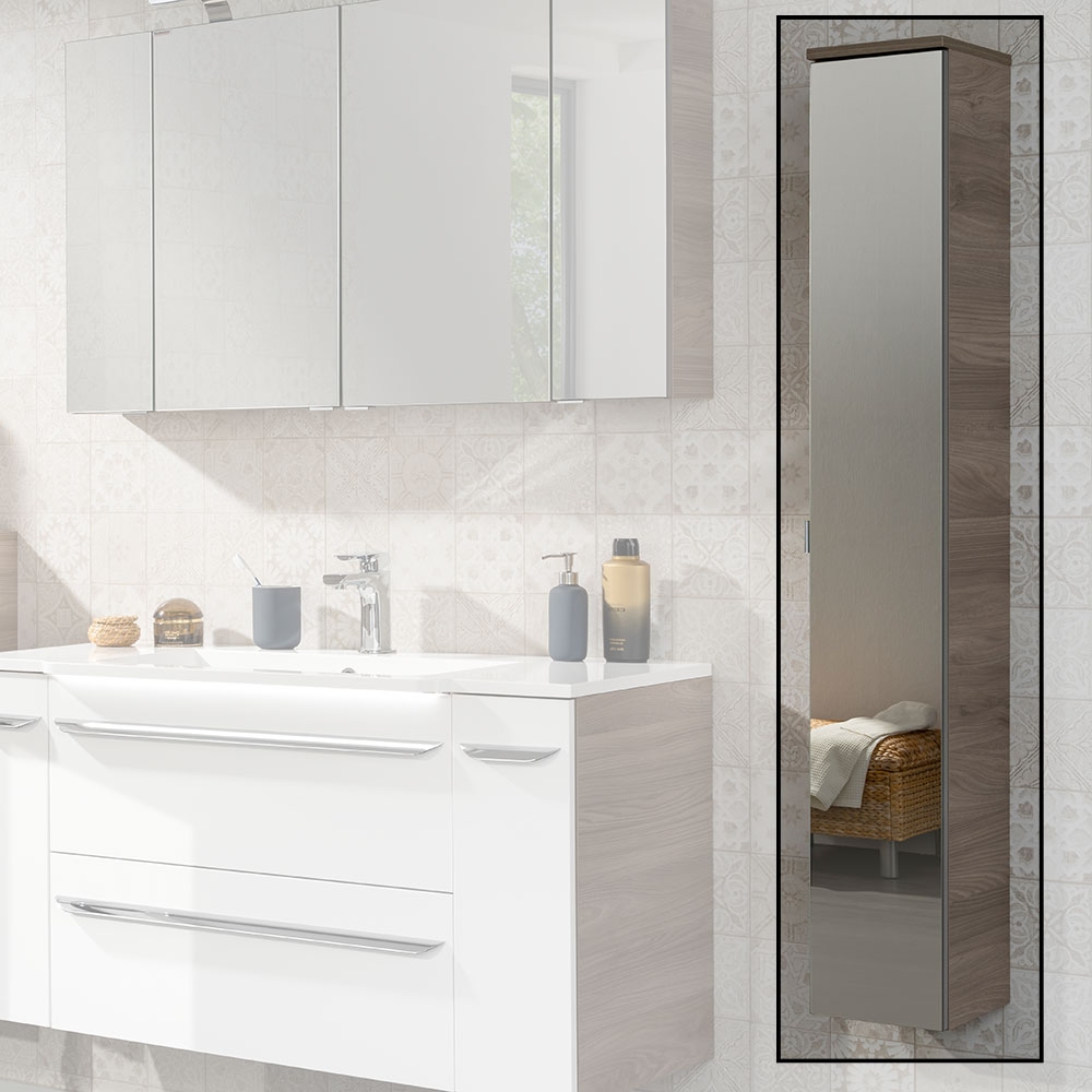 Luxor Hochschrank verspiegelt Rechtsanschlag - Steinesche - 20cm