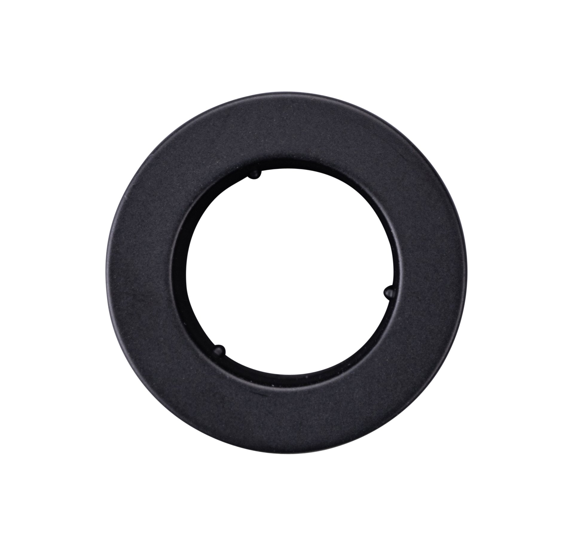 Rosette Schwarz für 25mm Überlaufloch zum Schrauben
