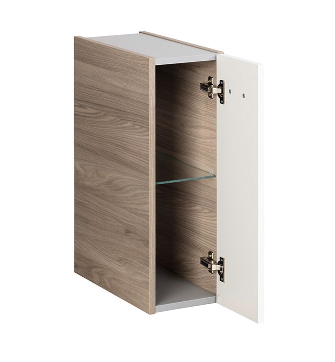 Luxor Ergänzungs-Unterschrank - Rechtsanschlag - Weiß Hochglanz - Steinesche - 20cm