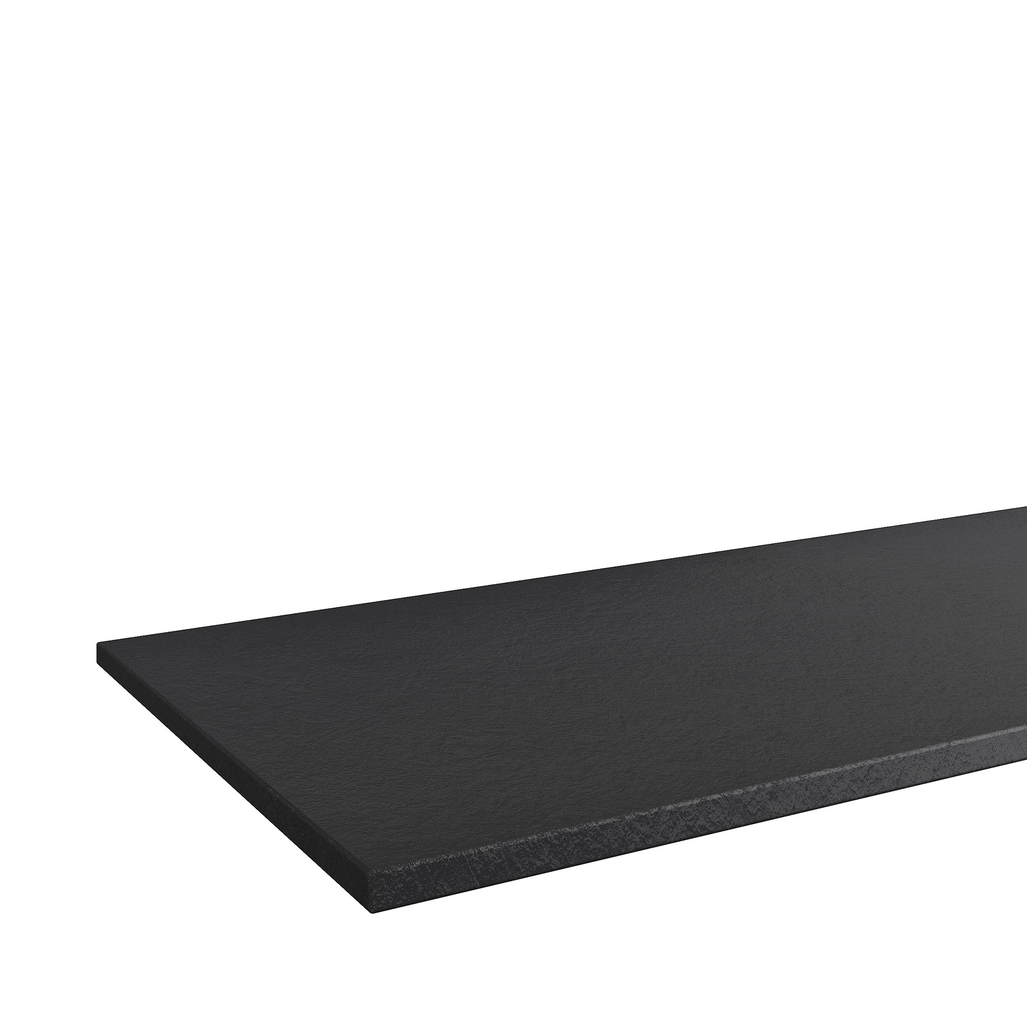 Oxford Waschtisch Platte Schwarz Schieferstruktur 61cm