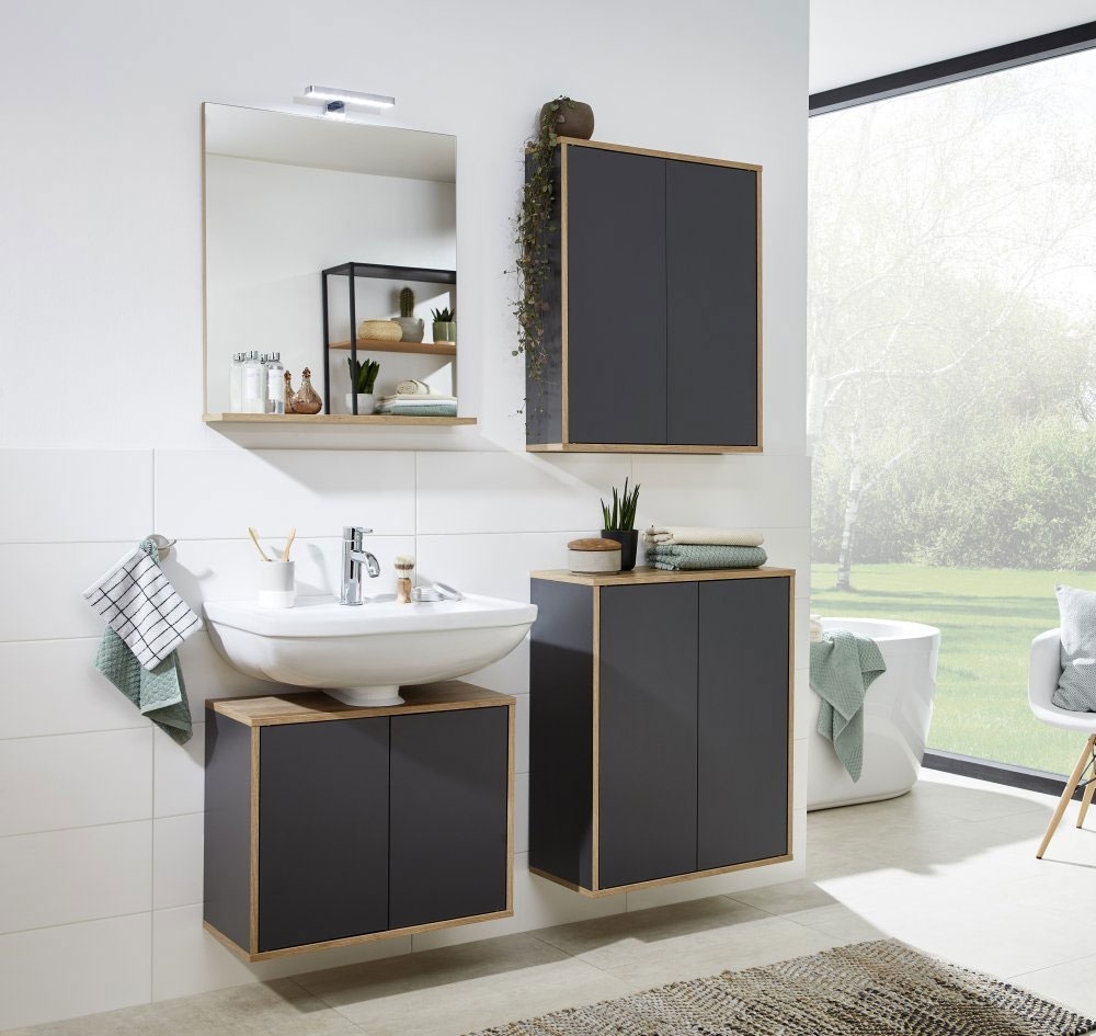 Finn Doppel-Midischrank 60cm - Anthrazit
