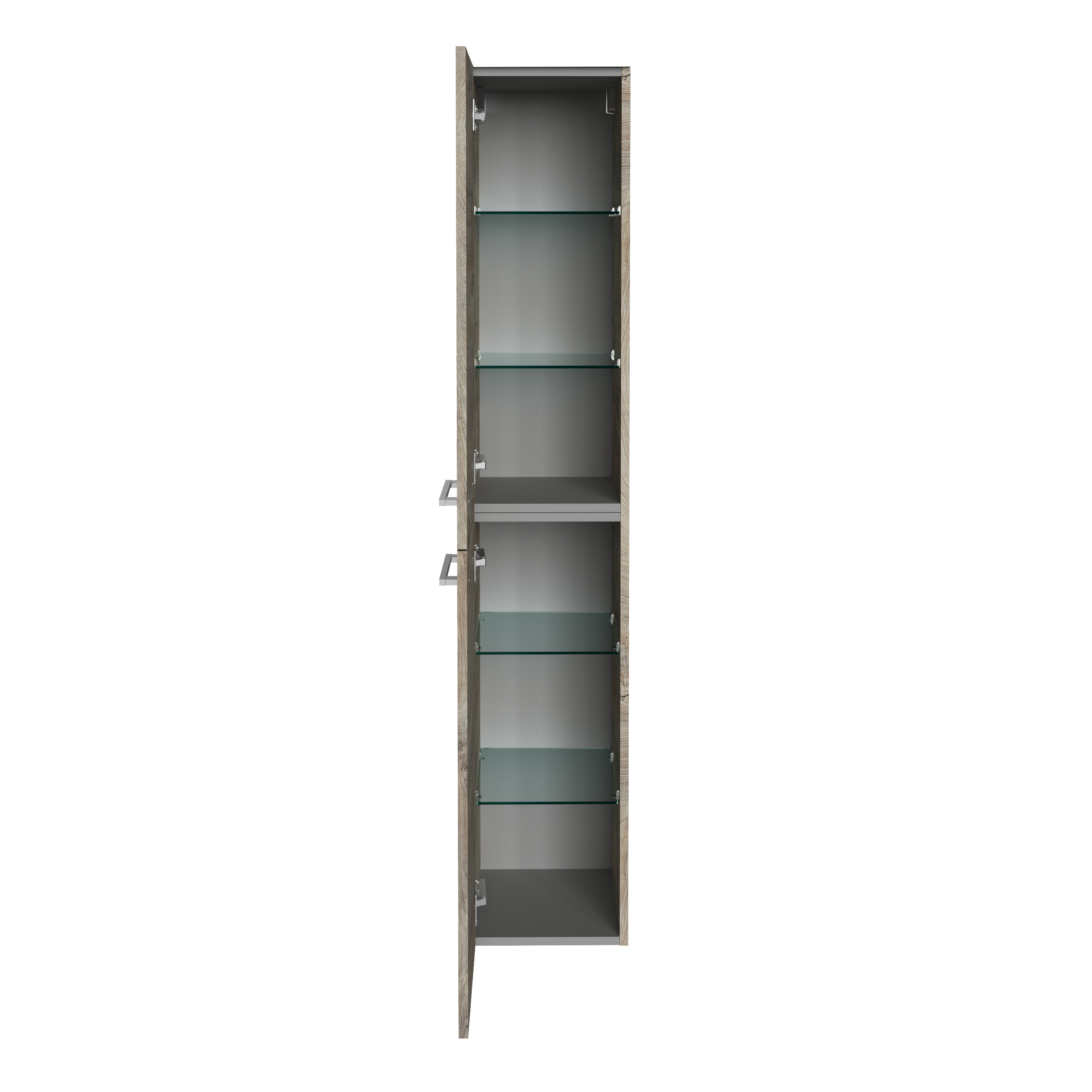 B.Style Hochschrank 30 cm Korpusfarbe: Nature Oak Frontfarbe: Nature Oak Anschlag: Links