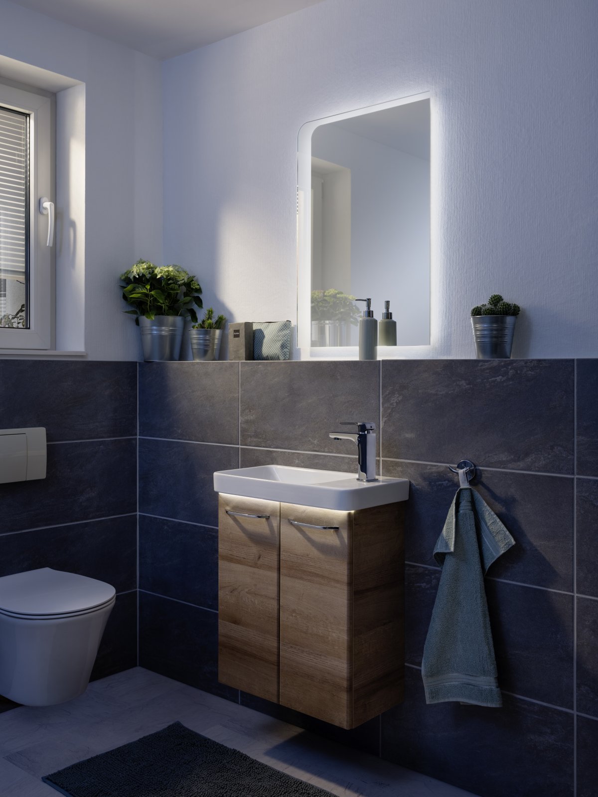 Kera Gäste WC Waschtisch links