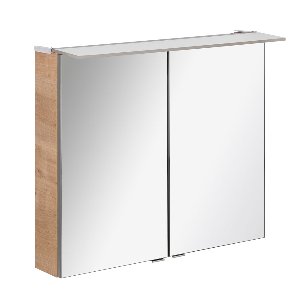 B.perfekt Spiegelschrank 80cm - Ast Eiche