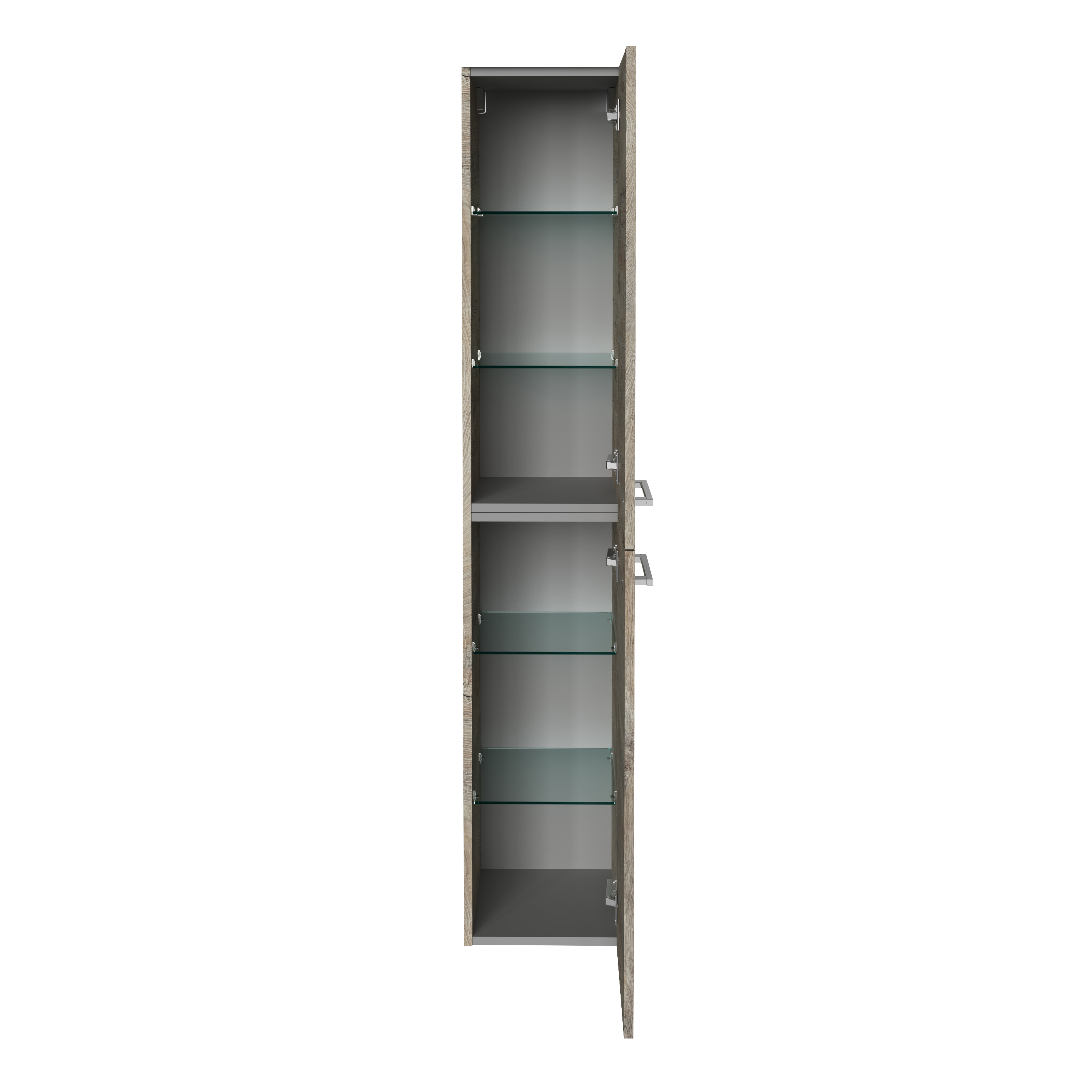 B.Style Hochschrank 30 cm Korpusfarbe: Nature Oak Frontfarbe: Nature Oak Anschlag: Rechts